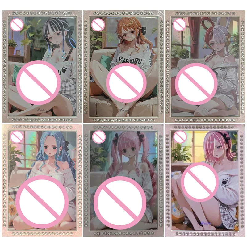 

Anime One Piece Robin Nami Yamato Uta Vivi Perona Reiju Carrot Collection Cards Christmas Birthday Gifts Children's Toys