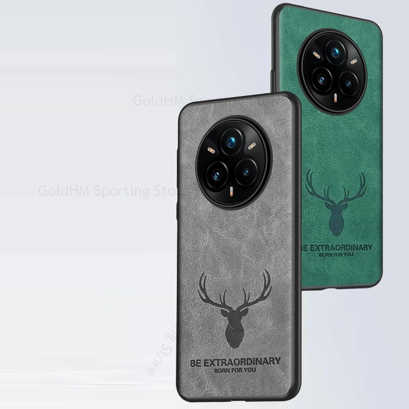 ل ممن لهم Realme 14 برو زائد ثلاثية الأبعاد الكرتون الأيائل الغزلان رئيس حافظة جلدية ل Realme 13 12 11 برو زائد 14 برو + لينة غطاء إطاري من السيليكون