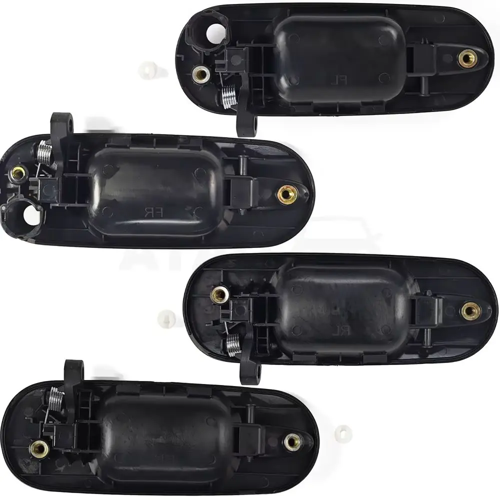 New 4Pcs/1PCS Exterior Door Handle Front & Rear Outside Outer Kit For Honda CR-V CRV 1997 1998 1999 2000 2001 Left & Right Black