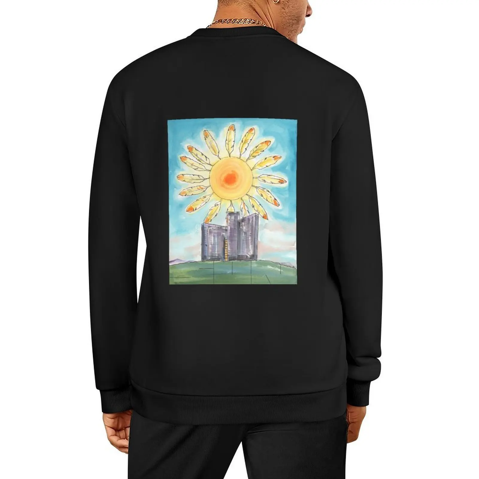 

Mohegan Sun Pullover men wear men's autumn clothes winter clothes korean style clothes graphic sweatshirts