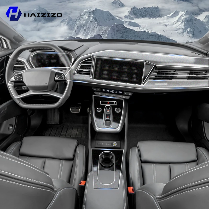 Für Audi Q4 e-tron 2021-2025 Automotive interior mittelkonsole schutz aufkleber LCD display matte TPU schutz film refit