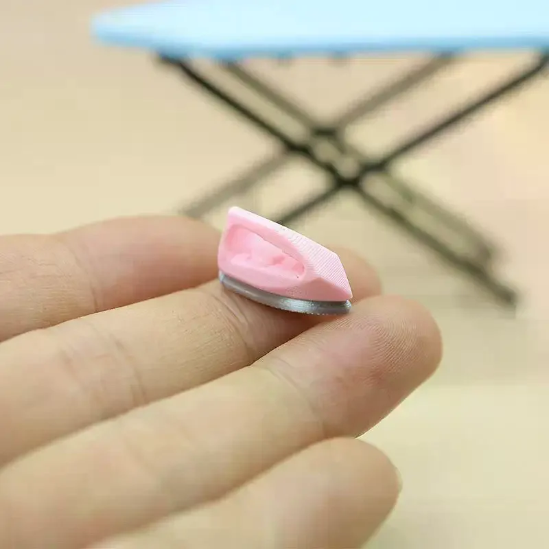 /Cna/Dollhouse Miniature Furniture Ironing Board Scene Set Doll House Home Decor Toy Accessories 1:12