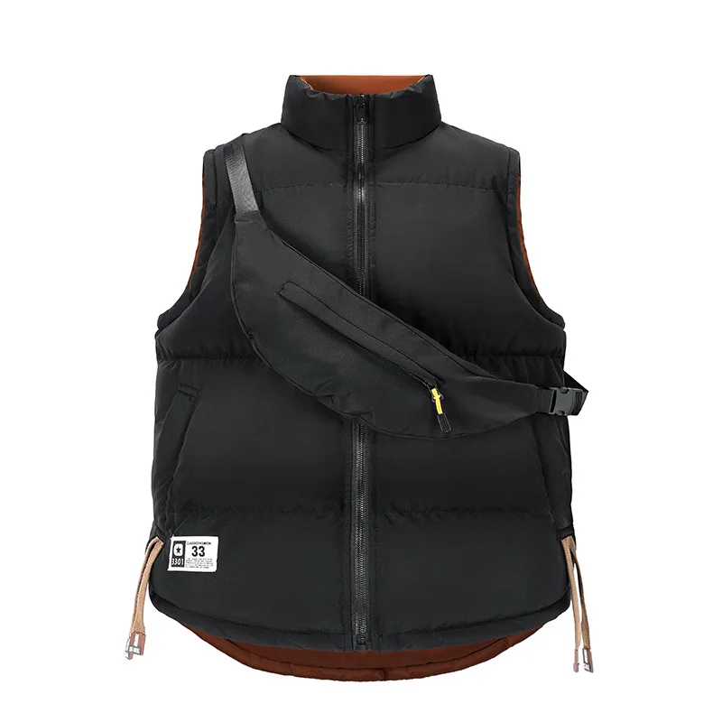 

The new vest men's clothing men wear on both sides, wear a jacket on both sides, and men's cross-bag vest 8896.