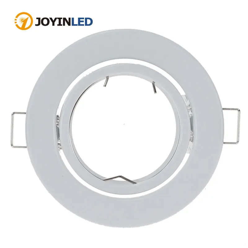 LED Recessed Downlight Frame GU10 MR16 Housing White Round GU10 Surface Mounting Aluminum Frame For Led Fixture Downlight MR16