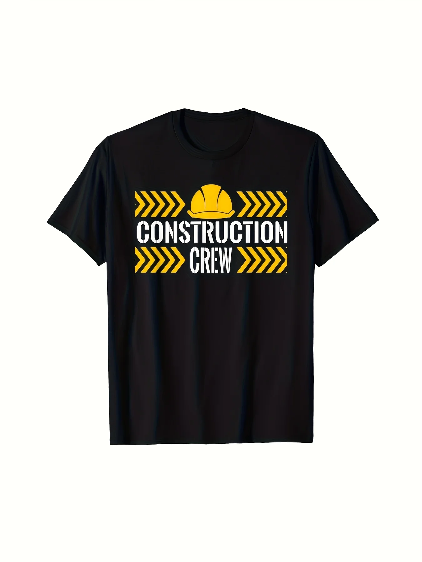 Birthday Crew 1St Construction Birthday Truck Party TShirt Gift Unisex Items Soft Breathable Lightweight Crew Neck Regular Fit Machine Washable Comfortable Crew Neck Short Sleeve GrapRetro Casual Short-sleeved T-shirt with a Round Neck and Printed