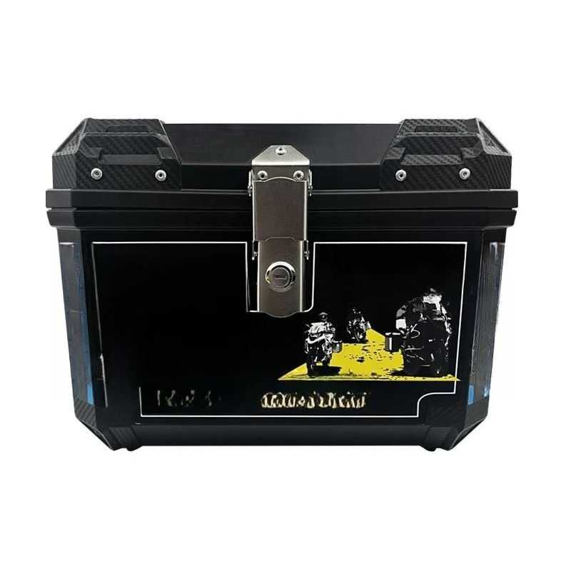 

Plastic motorcycle trunk with base