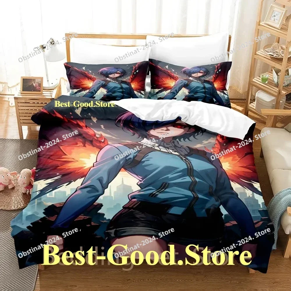 2024 Tokyo Ghoul Touka Kirishima Bedding Set Printed With Pillowcase Bed Duvet Cover Soft Single Double Queen Super King Size