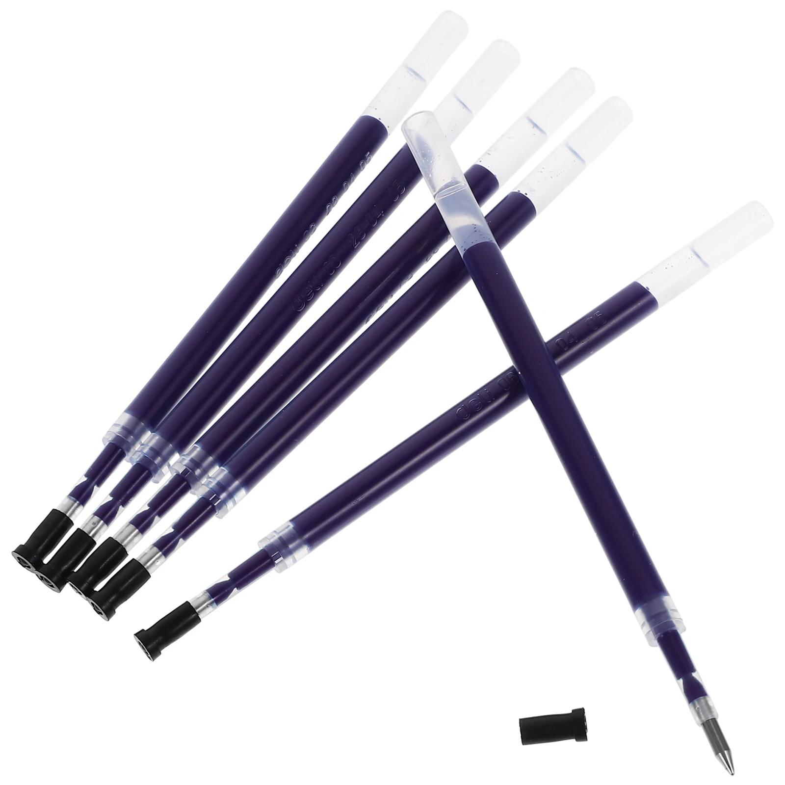 

20 Pcs Replacement Pen Refills Press The Spring Head Black Ink Ballpoint Blue Office