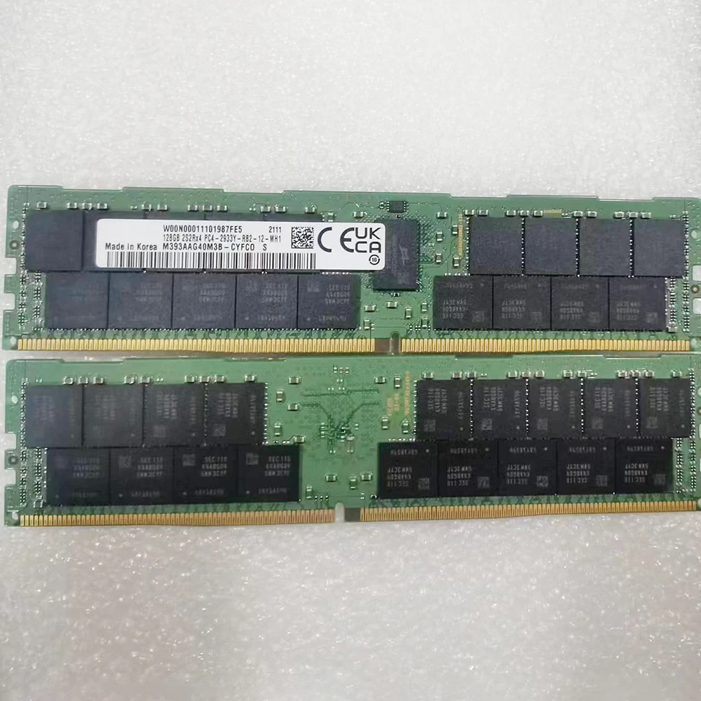 1Pcs M393AAG40M3B-CYF 128GB 128G DDR4 2933MHz 2S2Rx4 PC4-2933Y ECC RDIMM For Samsung Server Memory