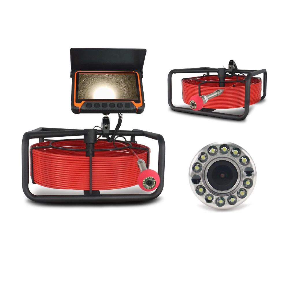 Sewer Inspection Camera Inspection Plumbing Camera Drain Sewer Pipe Inspection Camera Video With Built-in Dimmer Led Lights