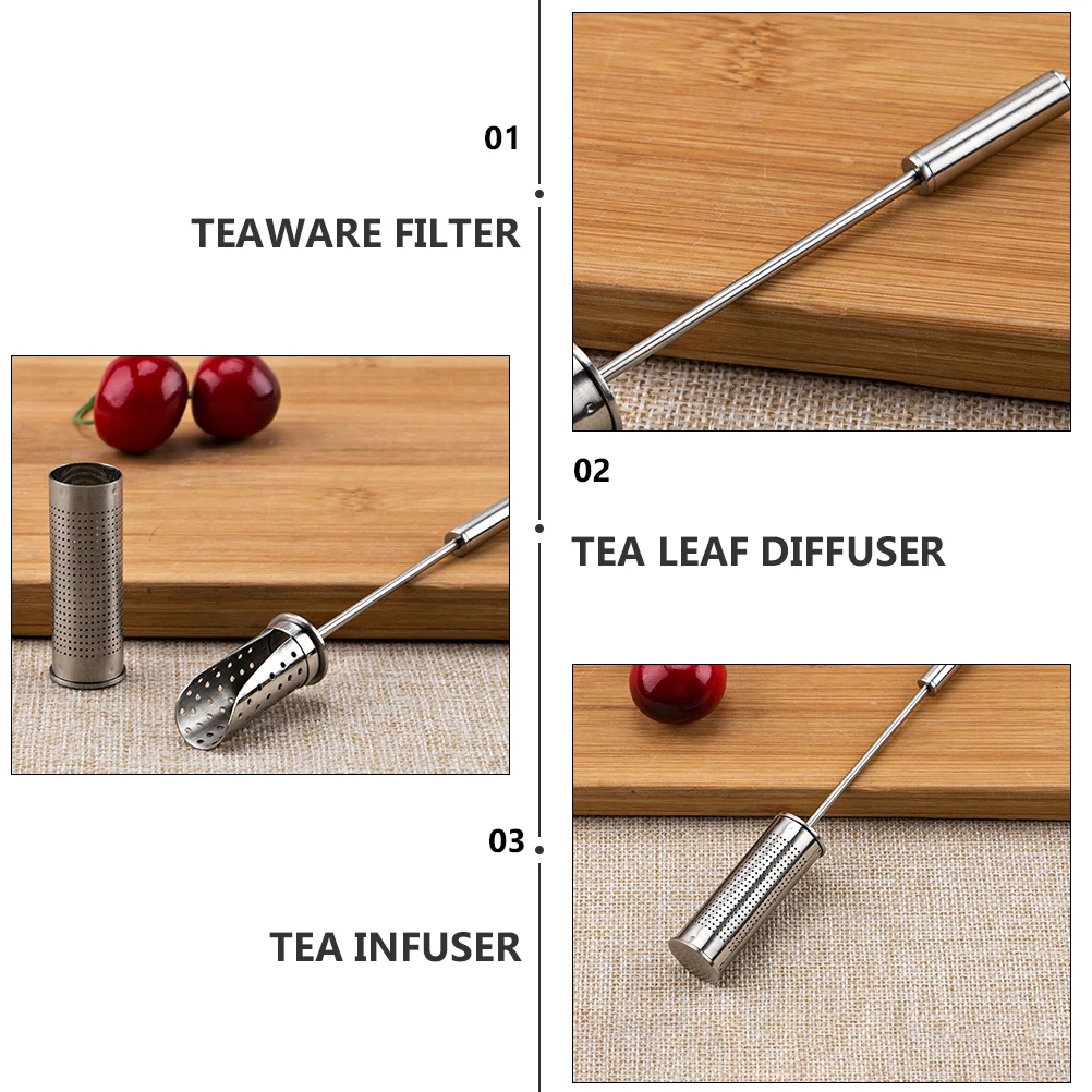 

2 Pcs Filter Tea Leak Strainers Infuser Teapot Sieve Fine Mesh Silver for Fair Cup