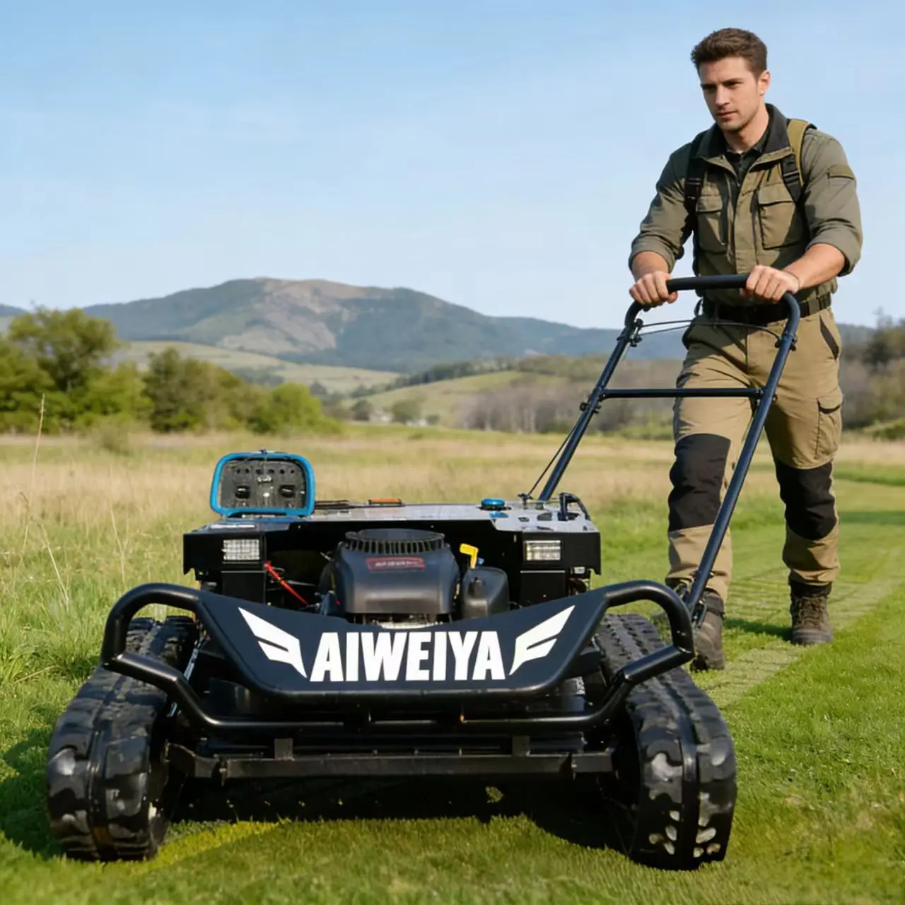 

Customized High Power Output Mower for Uneven Ground Stubborn Grass Eradication Scenic Area Lawn Thickness Trimming