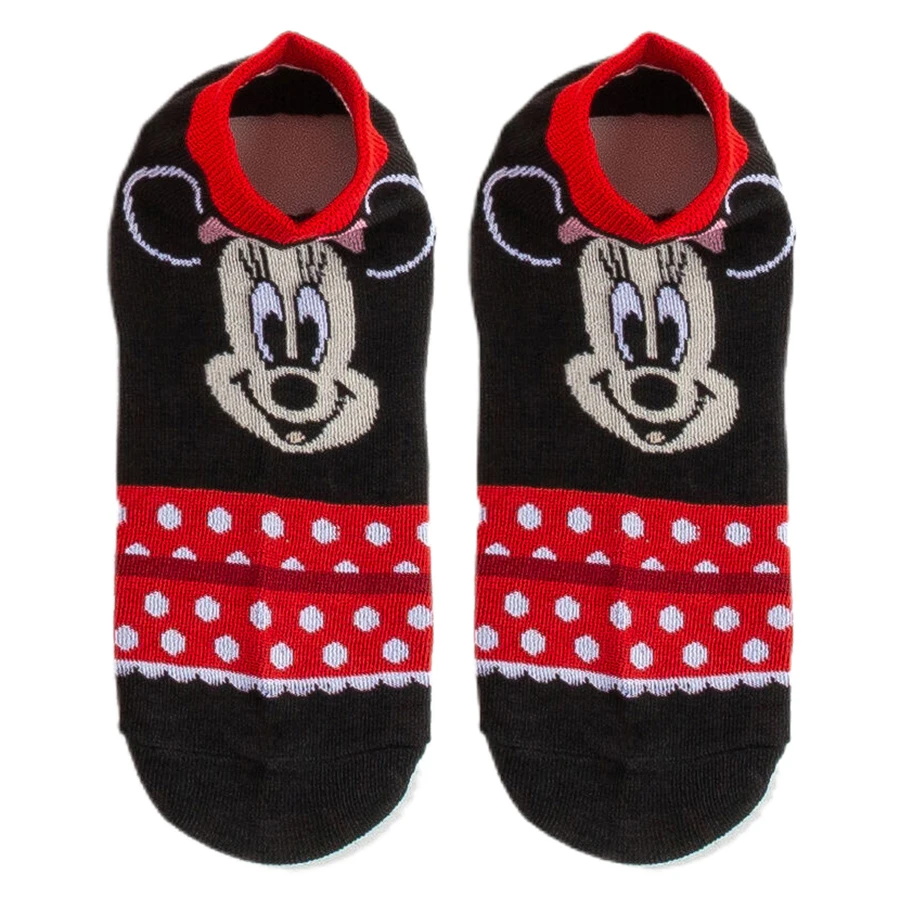 Men Women Short Boat Socks MINISO Disney Cartoon Anime Gamers Christmas Halloween Novelty Funny Happy Crazy Calcetines