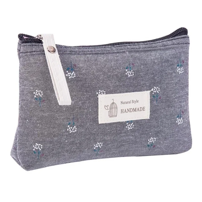 المرأة الصغيرة الأزهار حقيبة مستحضرات التجميل مستحضرات تجميل السفر Neceser التخزين المنظم سستة أدوات الزينة غسل يشكلون أكياس محفظة الحقيبة Koсmetiško