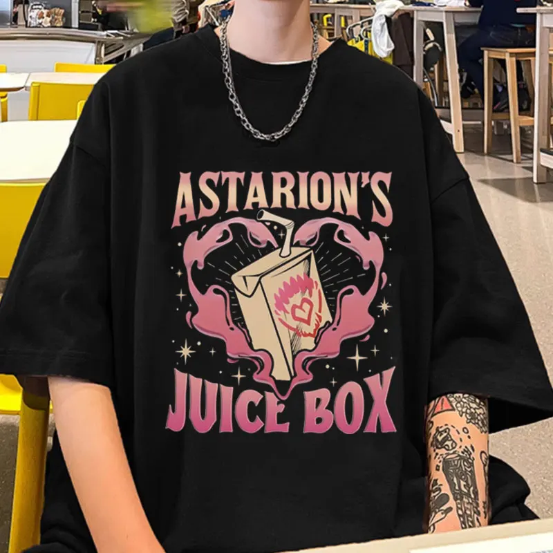 

Limited Astarion Hello Darling Graphic T Shirts Men Women Vintage Oversized T-shirt Short Sleeve Male Fashion Casual Tee Shirt