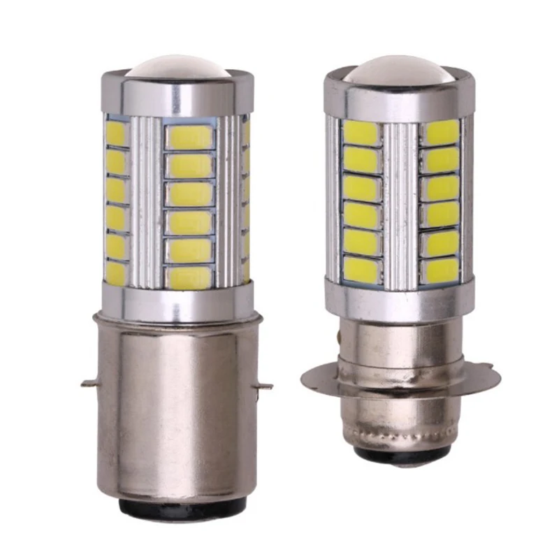 【CR】1PC PX15D BA20D LED Fog Light Lamp Auto Motorcycle Headlights 33 SMD Motor Light Headlamp