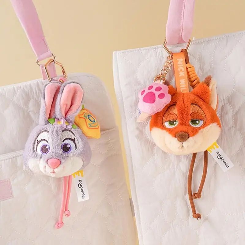 Zestaw pluszowych breloczków Potdemiel Zootopia Judy Nick 2025, pluszowa lalka, idealny bukiet zaręczynowy, ślubny, perfekcyjny prezent urodzinowy, romantyczny prezent.