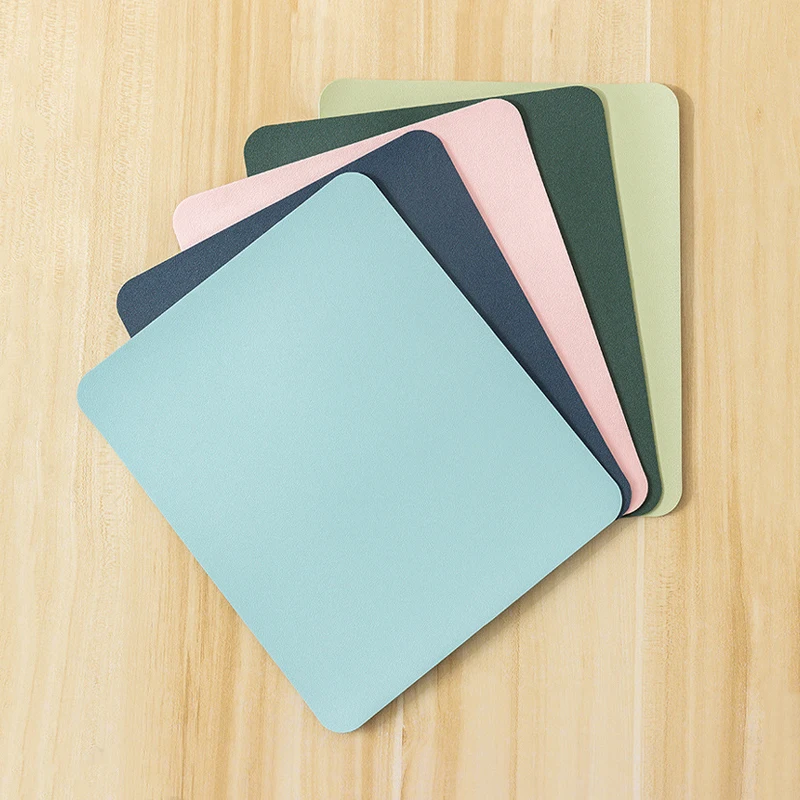 Small PU mouse pad Non-Slip Gaming Desktop New Leather Mouse Pad Waterproof Anti-Scratch Easy To Clean Mat For PC Laptop Desktop