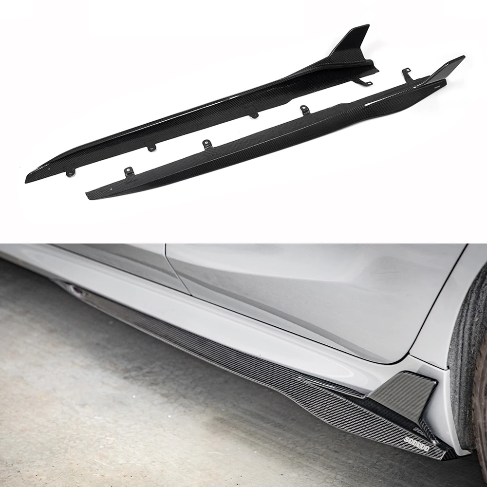 

ForSQ Style Prepreg Carbon Fiber Side Skirt For BMW M8 F93 8 Series G16 Gran Coupe 2020-IN