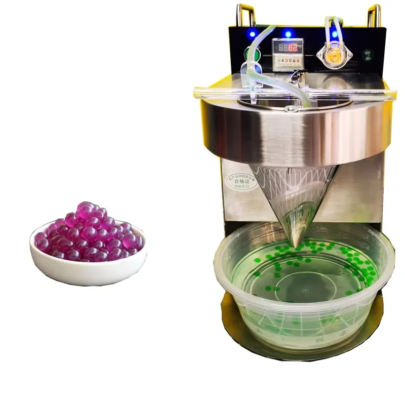 

Bubble Tea Store Equipment 3-20mm Small Popping Boba Making Machine Automatic Boba Popping Jelly Ball Maker Machine
