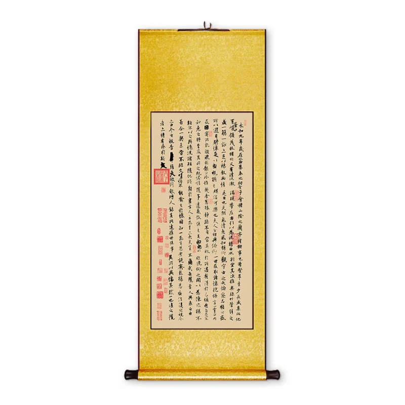 

Calligraphy Painting Hanging Scroll Vintage Vertical Xuan Paper Decorative Painting Scroll Chinese Style Home Decoration