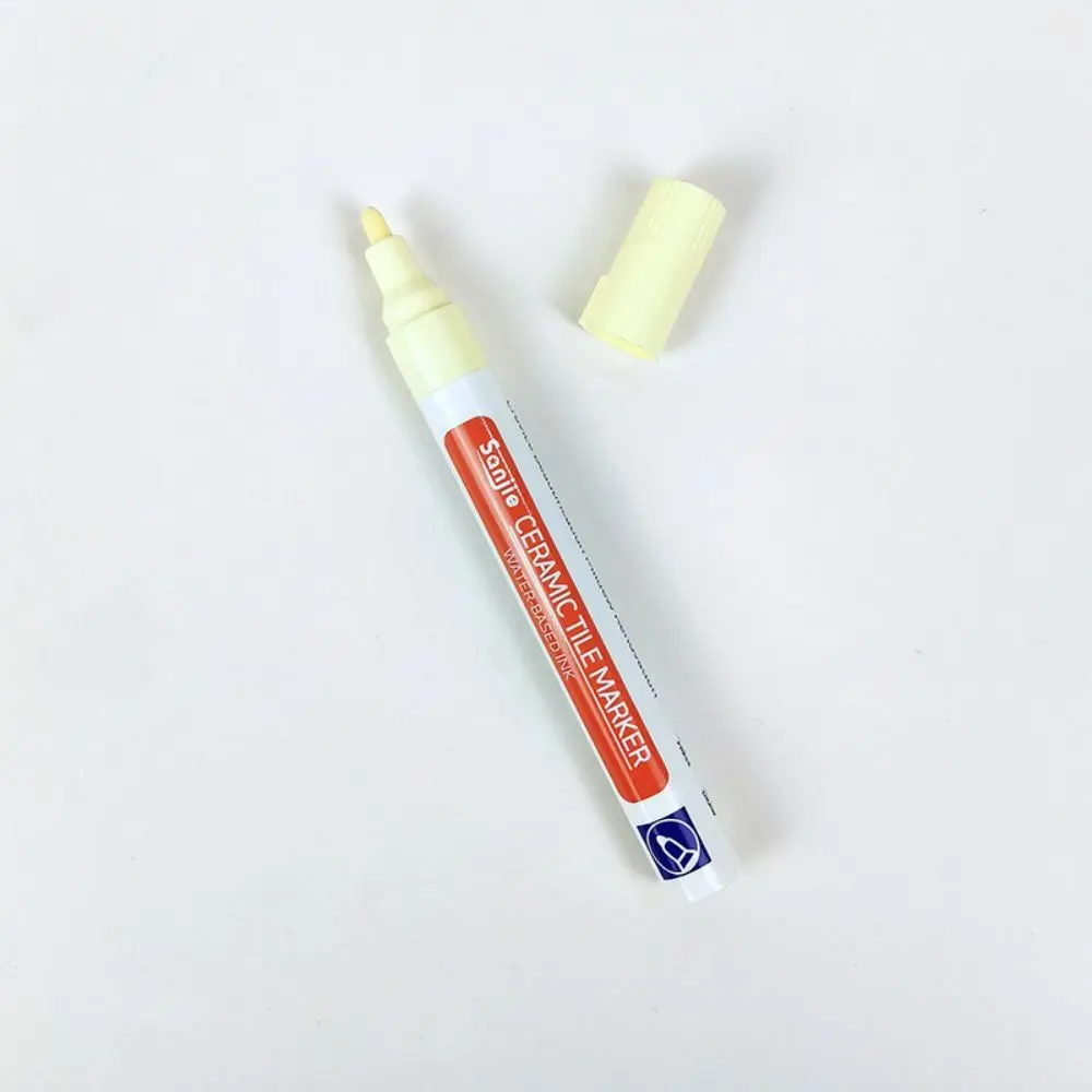 White Tile Marker Grout Pen Waterproof 10 Color Optional Wall Seam Pen Inkiness Single Head Ceramic Tile Beauty Stitching Pen