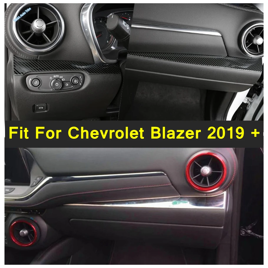 

Interior Accessories For Chevrolet Blazer 2019 - 2023 Car Central Control Instrument Panel Decoration Sticker Cover Trim 2PCS