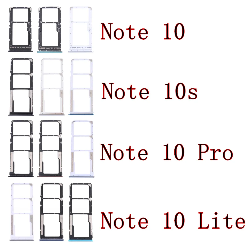 Dual Chip Sim Card Tray Reader For Xiaomi Redmi Note 10 Pro 4G/5G Lite Micro SD Card Holder SIM Card Slot For Redmi Note 10S