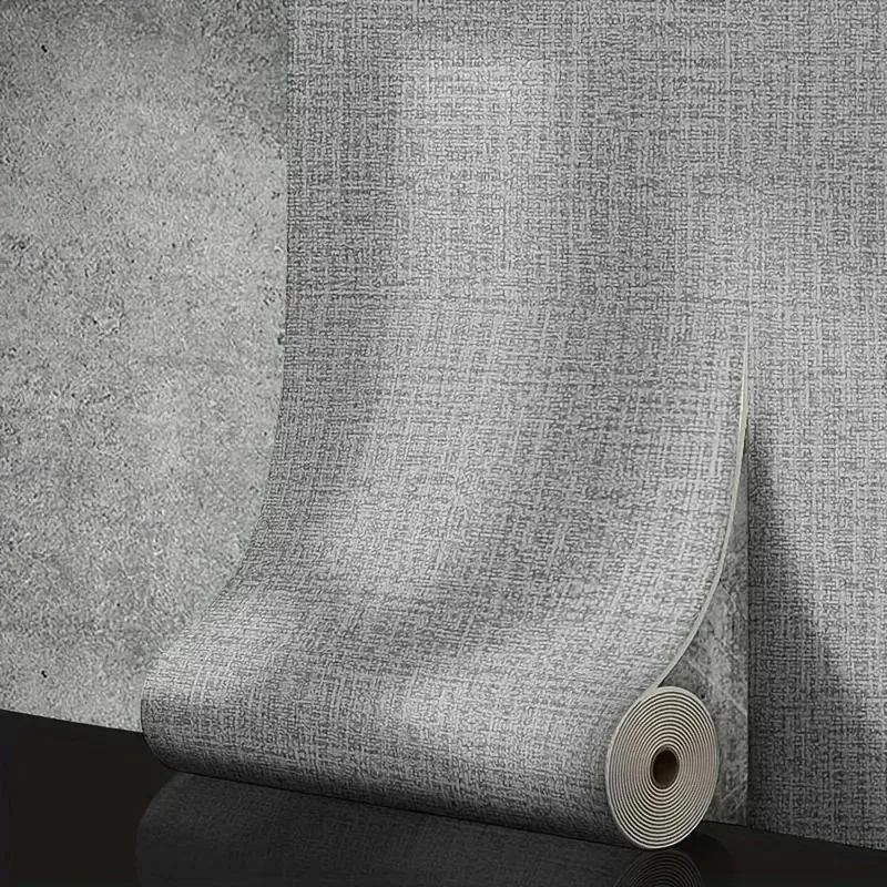 Linen 3D Foam Self-adhesive PVC Solid Color Thickened Waterproof Perfect for Living Room Bedroom  Wallpapers Home Decoration