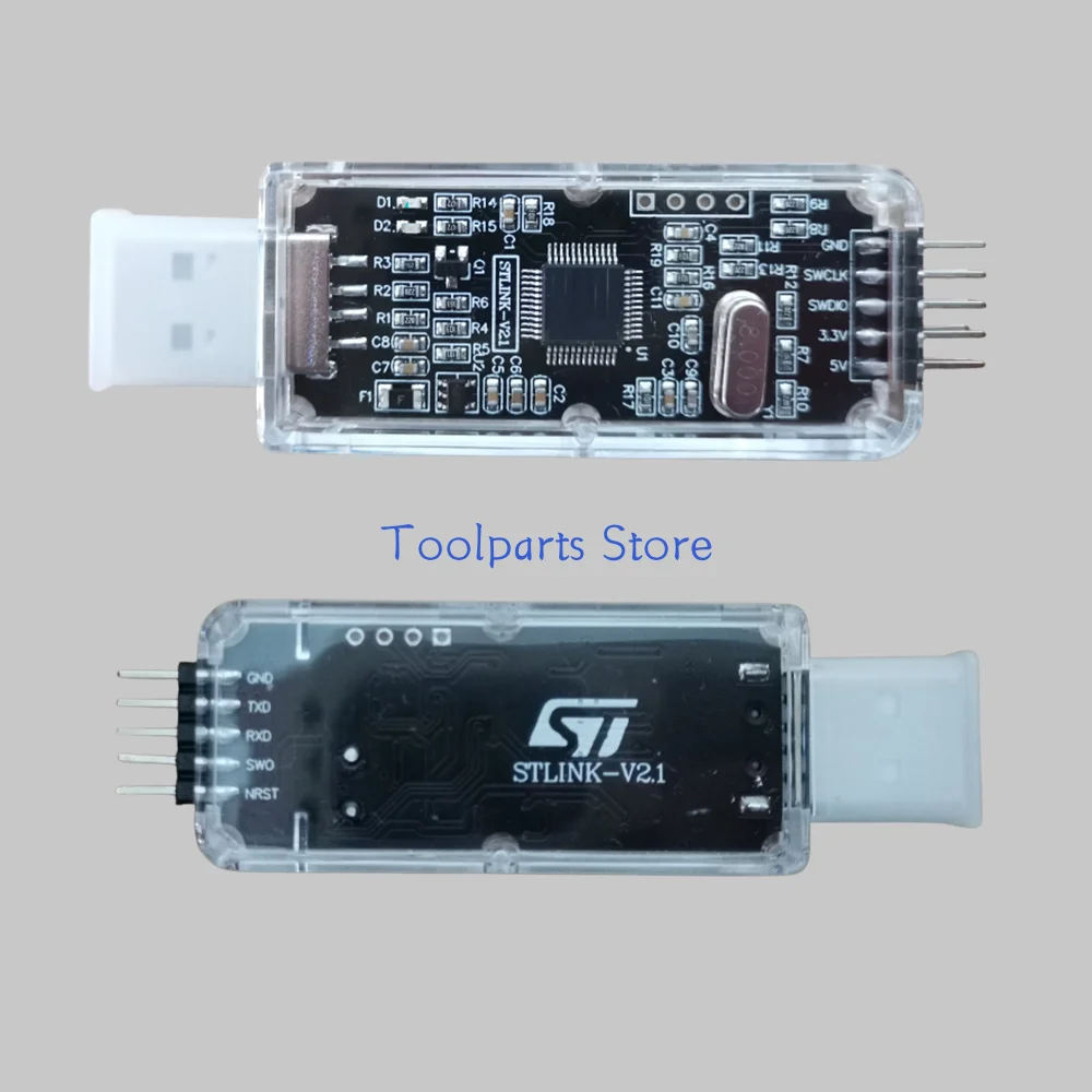 ST-LINK V2.1 Emulator Debugging Download STLINK Programming Burning Line STM32 Virtual Serial Port JLINK