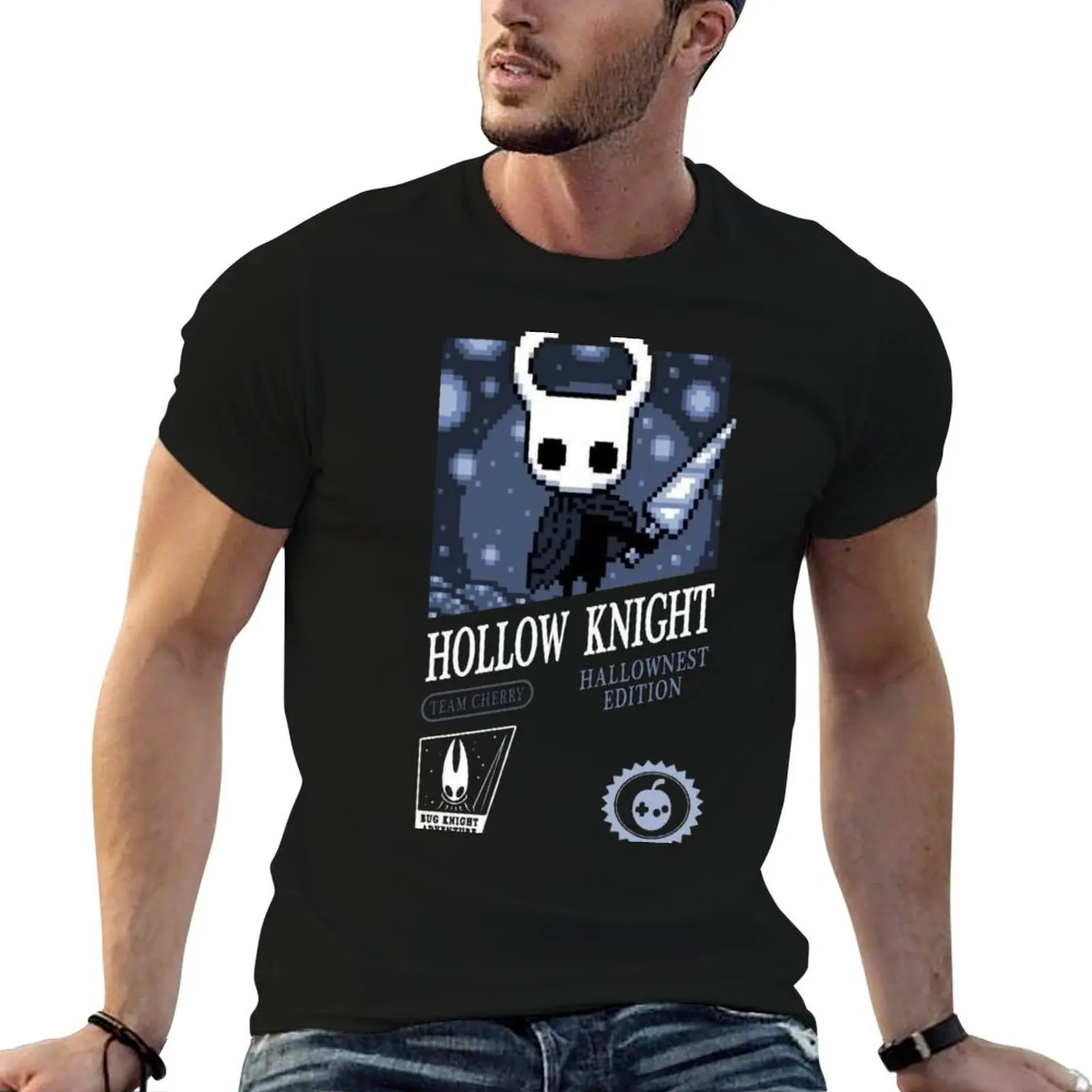 

Team Cherry Hallownest Edition Graphic Art Hollow Knight Funny Game T-Shirt man t shirts for men casual T-Shirt