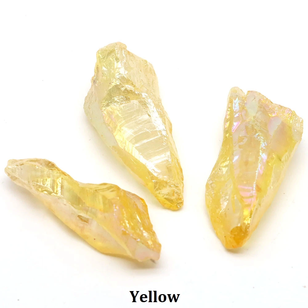 Natural Cryatals Raw Stones Electroplated Pink And Blue Point Healing Crystal Wand Energy Mineral Home Aquarium Decoration