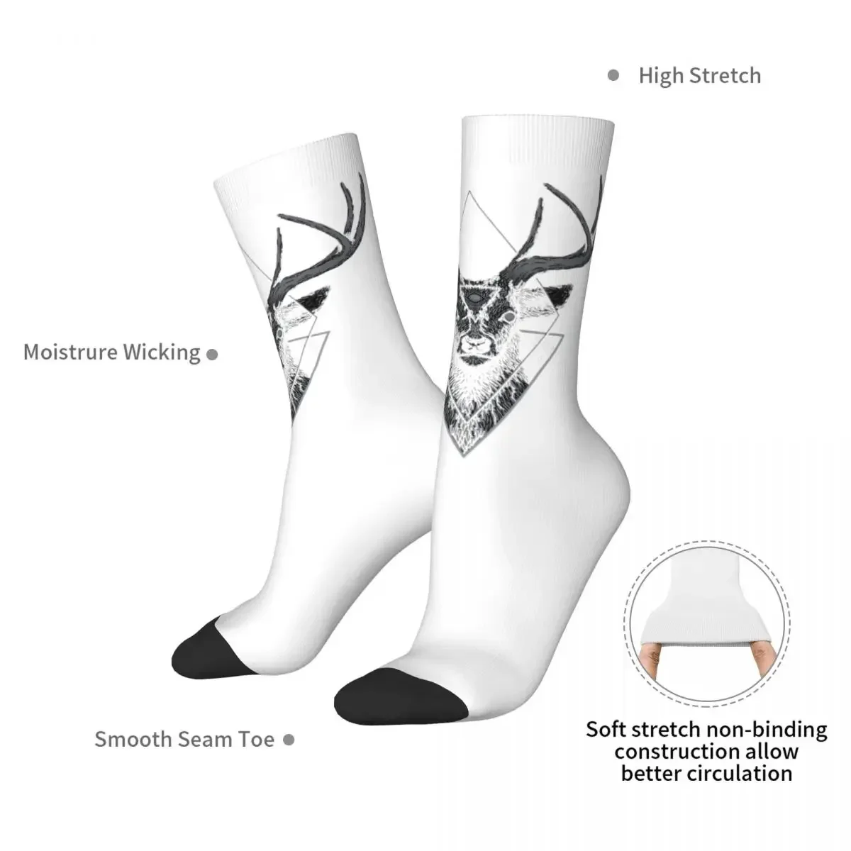 Dark Deer Socks Harajuku High Quality Stockings All Season Long Socks Accessories for Unisex Birthday Present