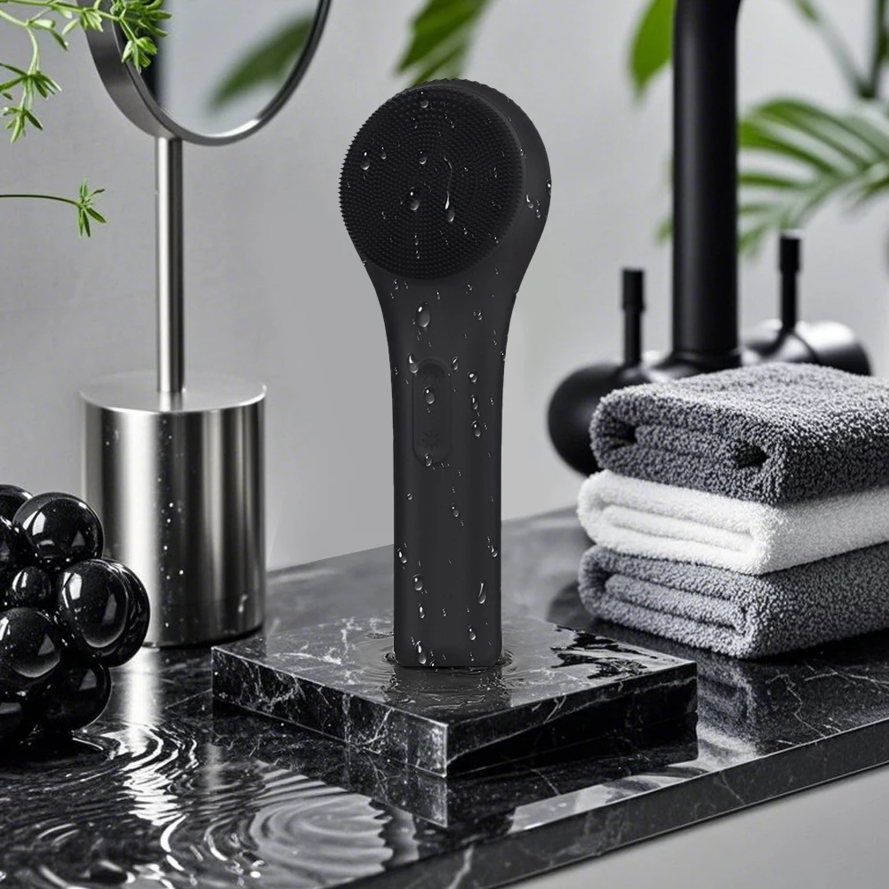 Brosse électrique de nettoyage du visage, Vibration sonique, nettoyage en profondeur des pores, dissolvant de points noirs, nettoyeur de pores, Spa, soins de la peau, masseur