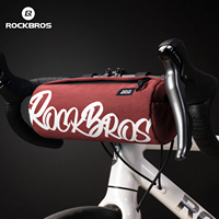 ROCKBROS Bicycle Cylinder Pannier Bag Waterproof Bike Hanging Pack Adjustable Pannier Pack Hanging Cylinder Bag Multifunctional