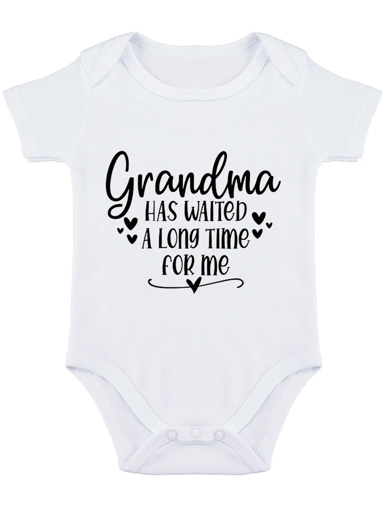 Grandma Has Waited a Long Time Baby Bodysuit Funny Baby onesie unisex newborn clothes