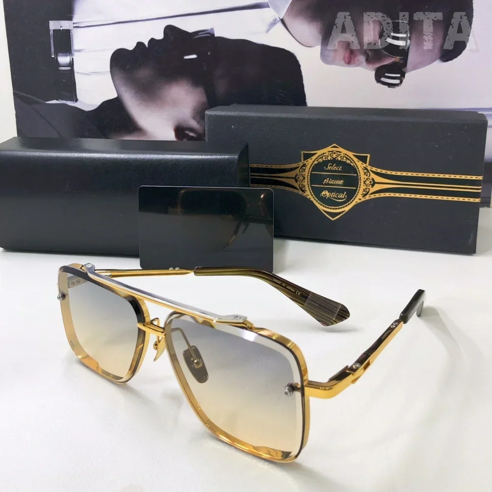 

DT MACH SIX Size 62-12 Top Quality Sunglasses For Men And Women Luxury Brand Designer Fashion Sunglasses UV400 With Box
