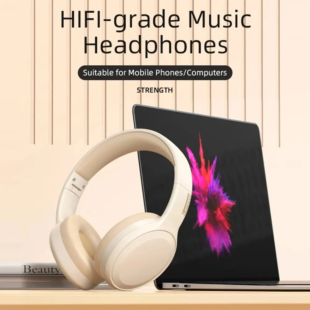 Lenovo TH30 Wireless Headphones Bluetooth 5.3 Earphones Foldable Gaming Headset Sport Headphone with Mic Music Earbuds Original image 5