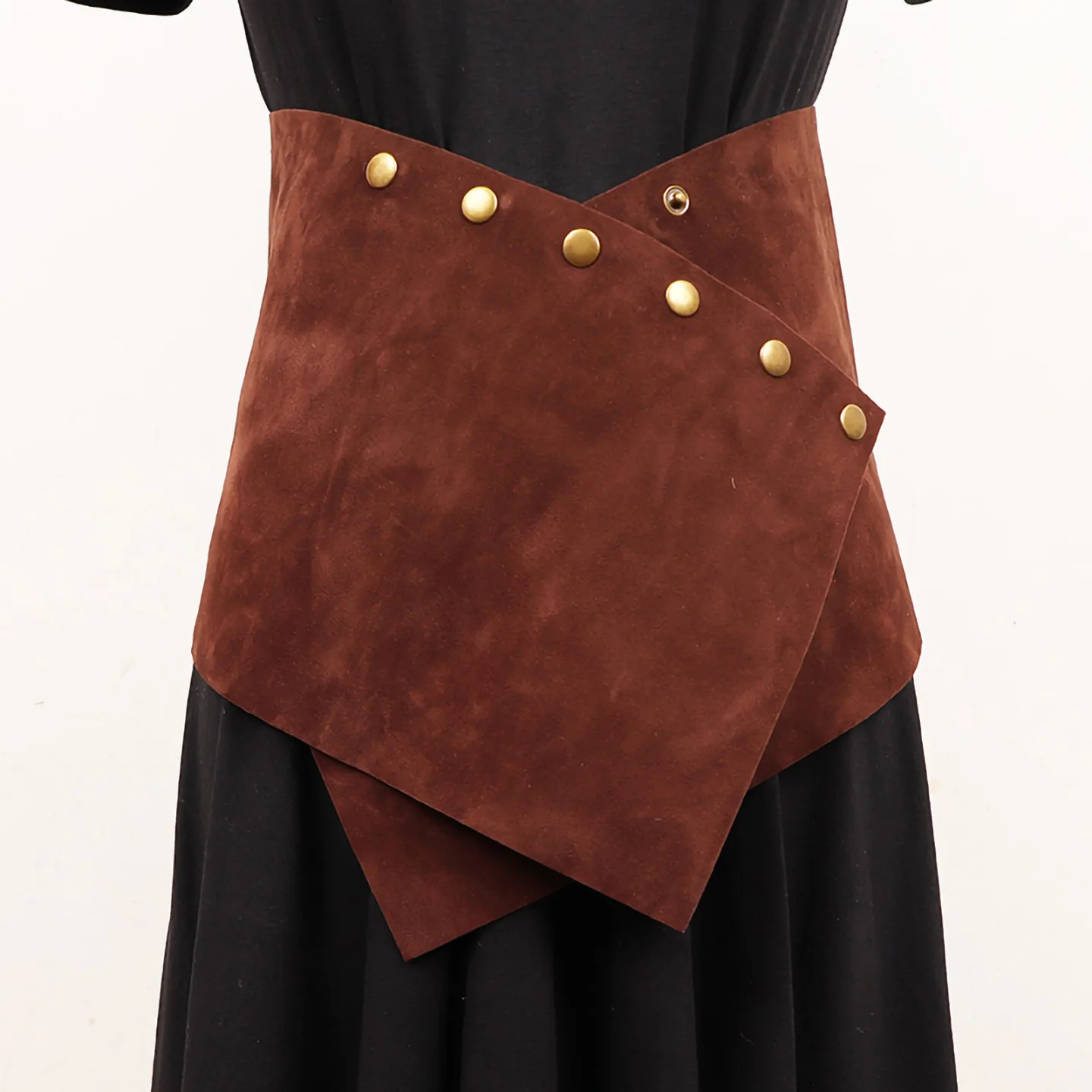 

Модница! Коричневый замшевый ремень с пайетками в стиле ретро и широкий пояс, стильный нишевый дизайн, дополнительный аксессуар на талию