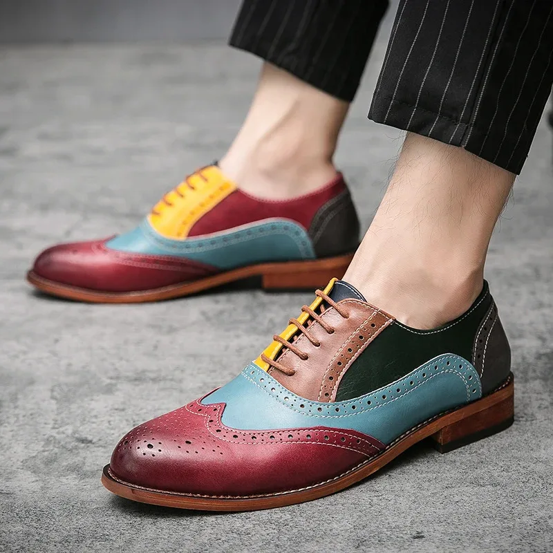 

Men'S Leather Shoes Wedding Casual Comfortable And Fashionable Dress Shoes Formal Business Men'S Office Shoes