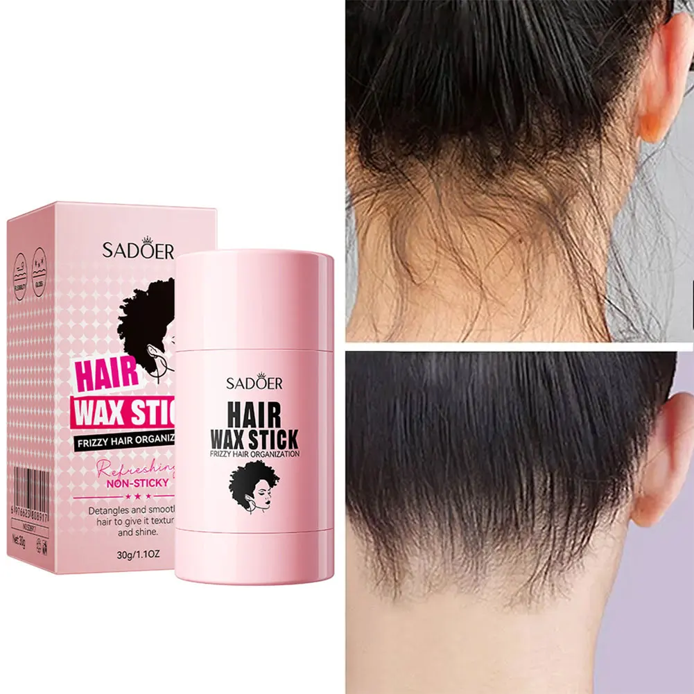 عصا شمع الشعر SADOER سهلة التمديد للشعر المجعد المثلث، سوتات الشعر أملس ويظهر مزاجه.