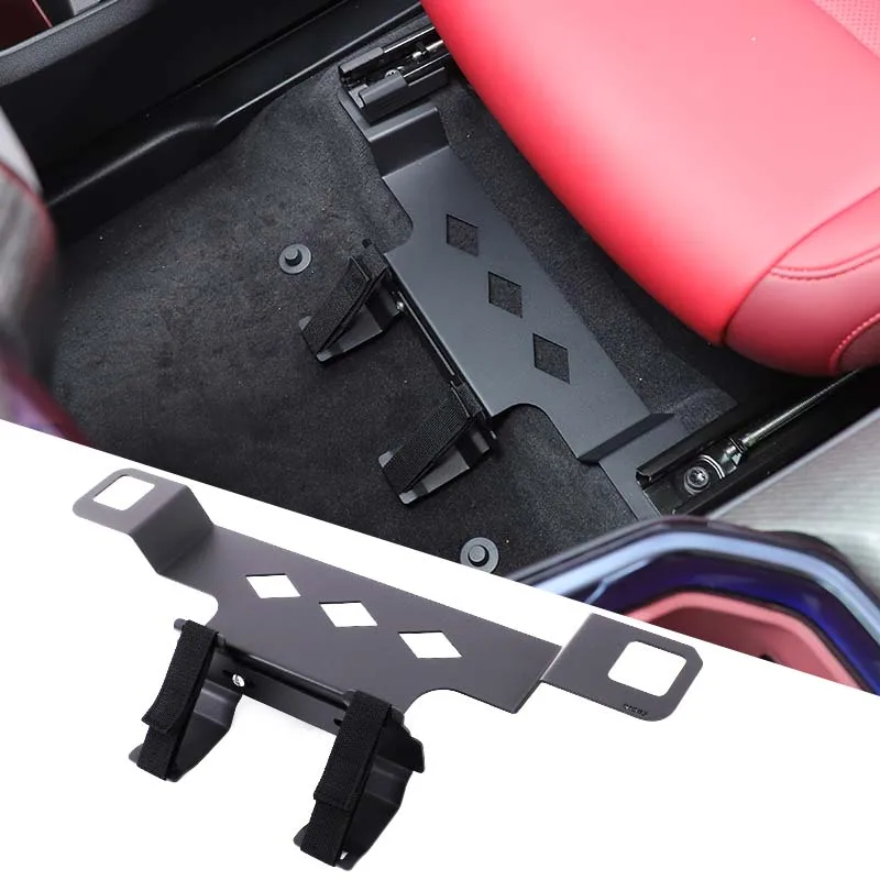 

For BMW X3 G45 2025+ Carbon Steel Car Co-Pilot Seat Under Fire Storage Bracket Organizer Holder Car Accessories