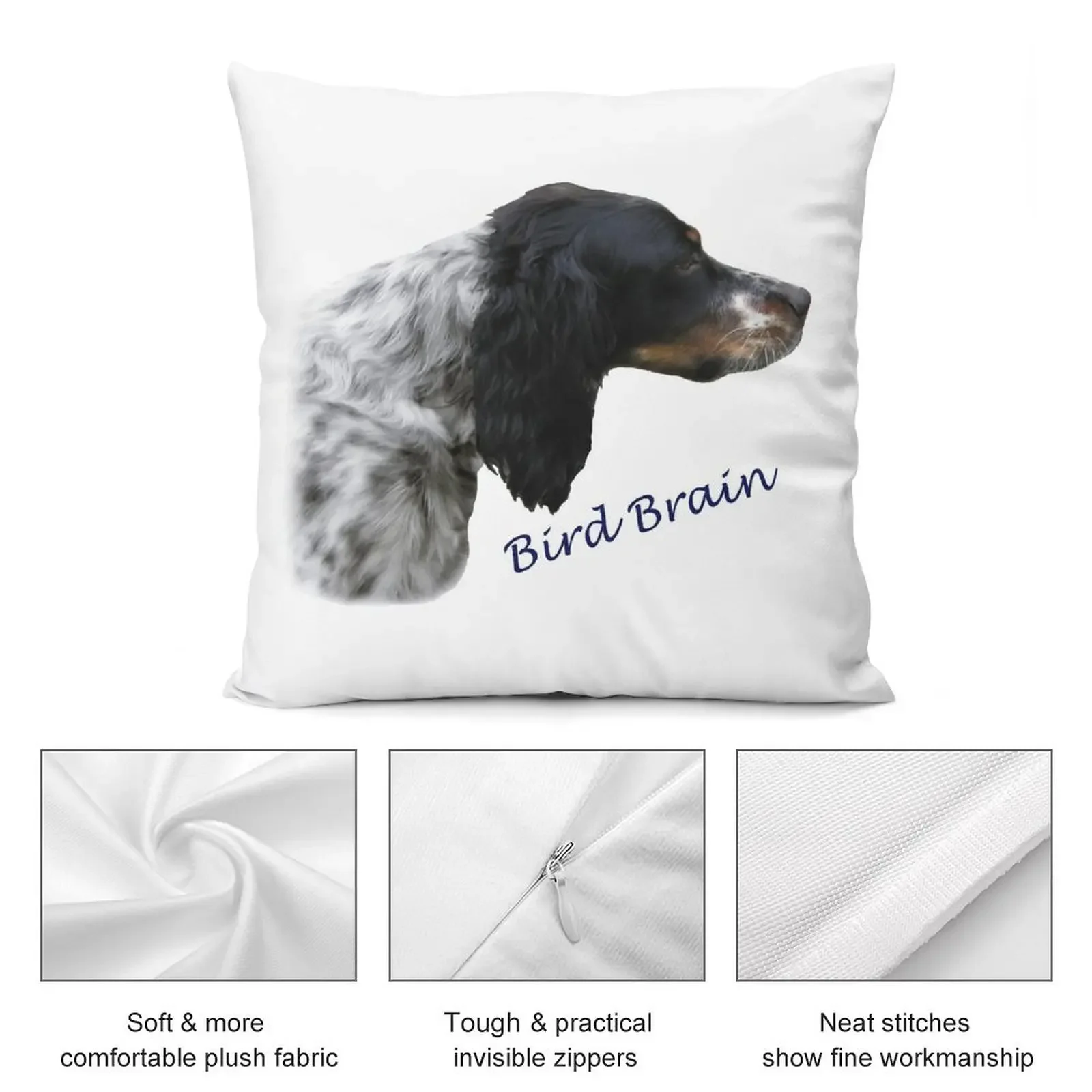 Llewellyn Setter the original Bird Brain Throw Pillow Custom Cushion Decorative Pillow Covers For Sofa Decorative Cushion pillow