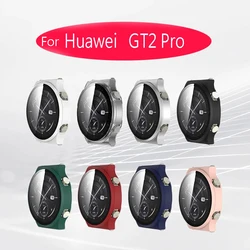 Case for Huawei Watch GT2 Pro [Full Coverage] ，Tempered Glass Slim Hard PC  Screen Protector.