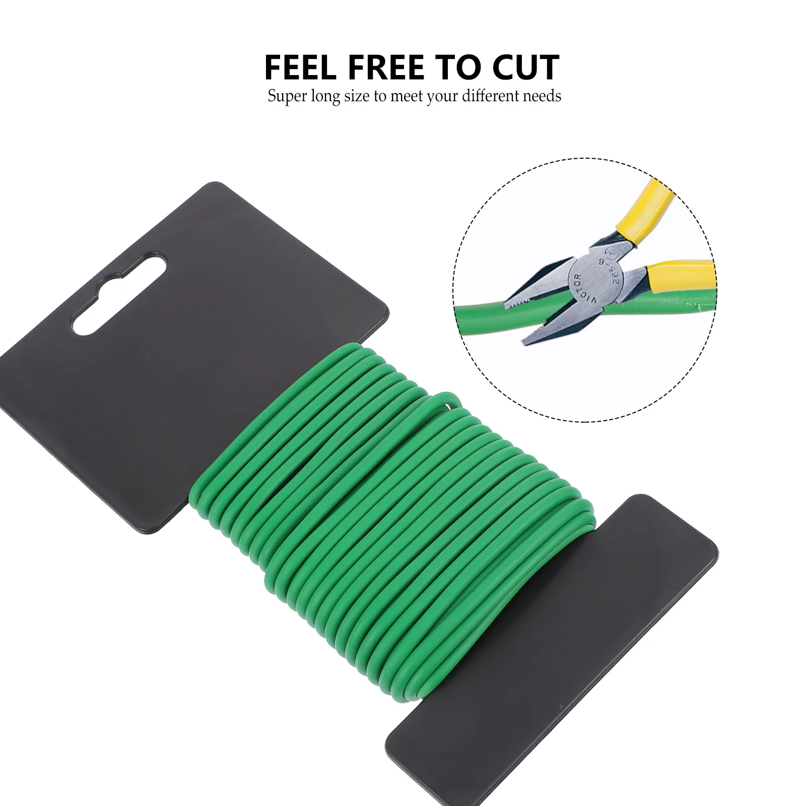 

PVC Coated Iron Wire Plant Ties Flexible Gardening Accessories Flowers Fixing Strap Plant Support Plastic Coated Ties Gardening