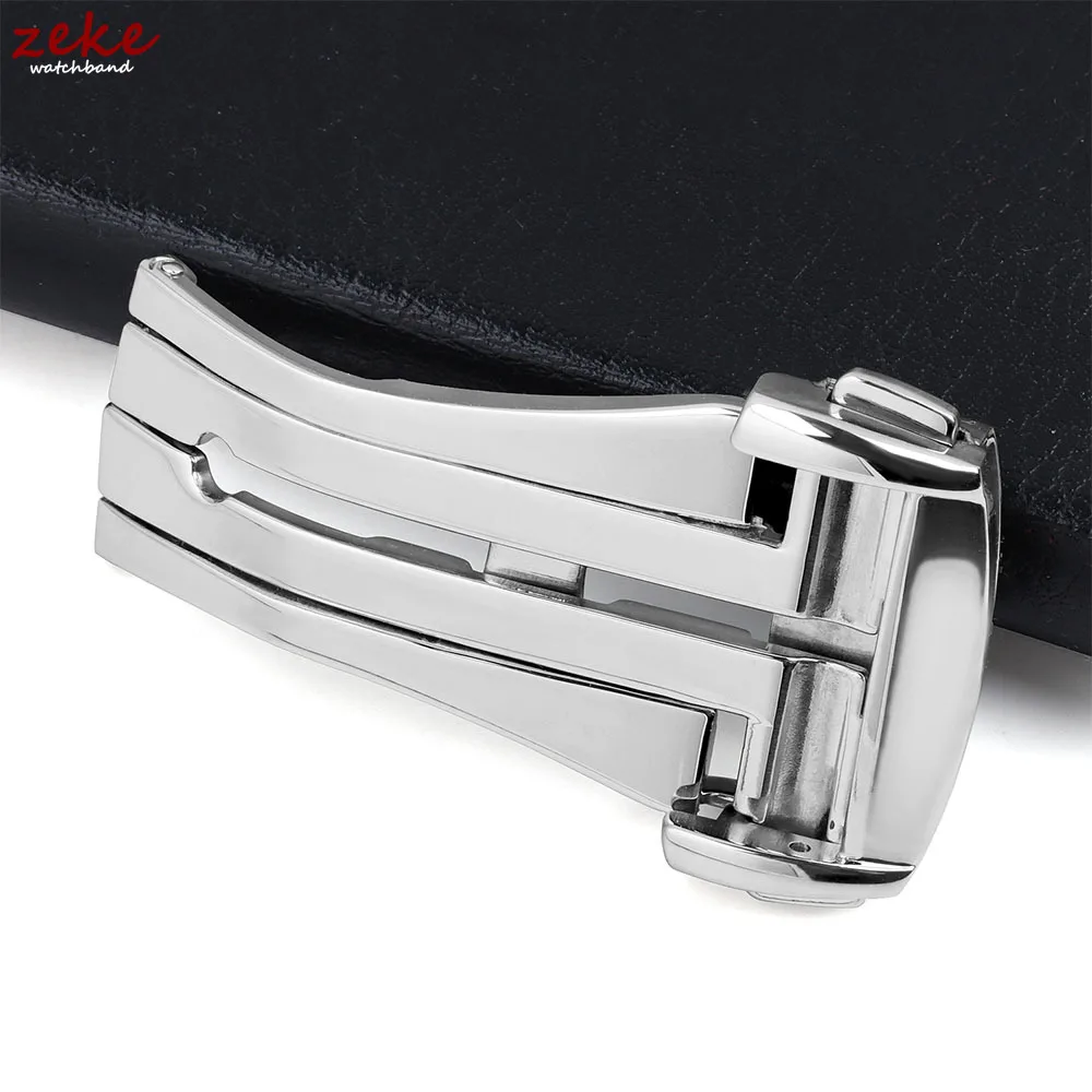 الفولاذ المقاوم للصدأ نشر المشبك للطي مشبك ساعة حزام فراشة زر ل سيماستر Speedmaster 16 مللي متر 18 مللي متر 20 مللي متر لأوميغا