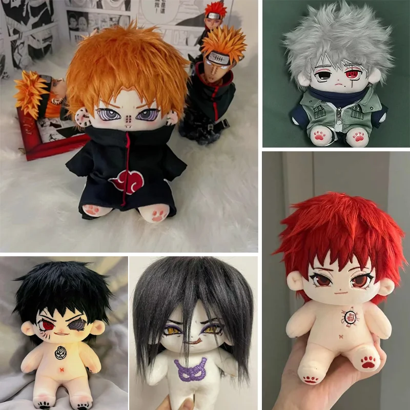 

In Stock Orochimaru Obito Kakashi 20cm Cotton Doll Anime Peripheral Plush Toy Collectible Ornament Soft and cute Festival Gifts