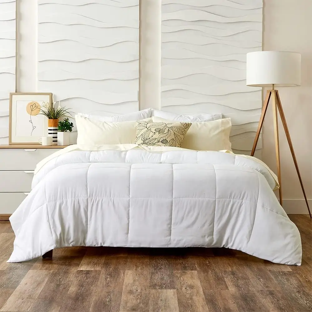 

Collection Luxury Down Alternative Comforter - Rayon Derived from Bamboo Bedroom Essentials All Season Use Box Stitch