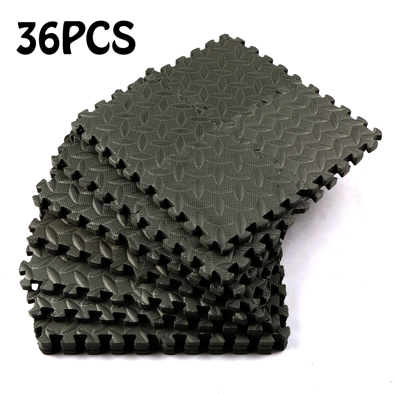 36PCS 15*15*1cm Thicken Floor Mat Protective EVA Cushion Home Gym Exercise Yoga Mat Anti-slip Foam Exercise Mat for Indoor