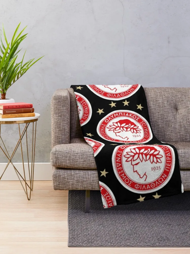 Olympiakos - Olympiacos - Ολυμπιακ?? ΣΦΠ Throw Blanket Furry Sofa Throw Nap Bed linens Blankets